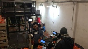 Линия для упаковки цитрусовых в мешок