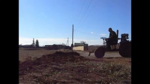 Минитрактор в качестве бульдозера