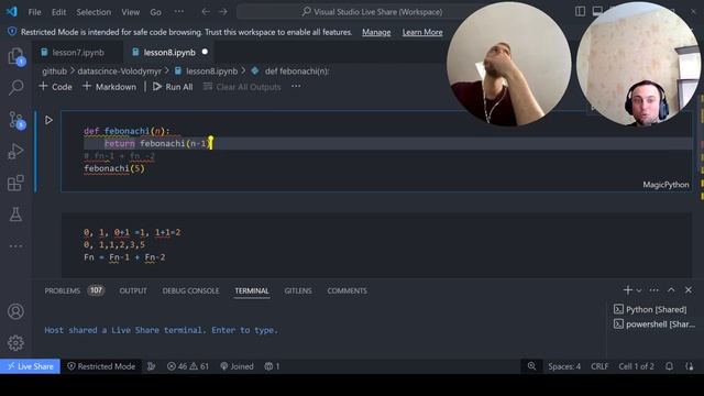 Что такое рекурсия? Фибоначчи на Python. Урок для новичков #python