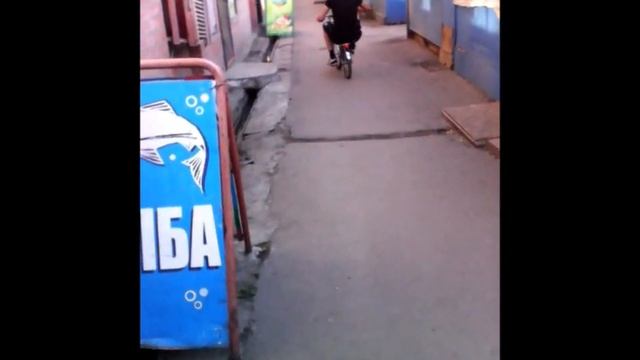 Приколище!Крутой байкер Саня )