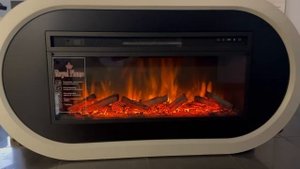 Каминокомплект Royal-Flame портал Ellipse под Vision 42, белый с черным