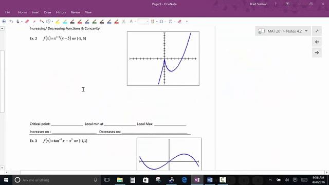 MAT 201 Section 4.2 part 2 First Derivative Test смотреть онлайн