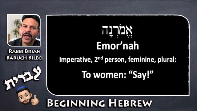 Beginning Hebrew Class and Parashat Emor with Rabbi Brian Baruch Bileci смотреть онлайн