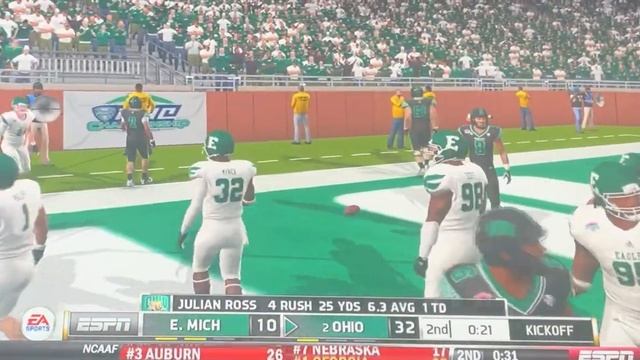 E. Michigan vs 2 Ohio MAC CHAMP GAME Heisman Mode