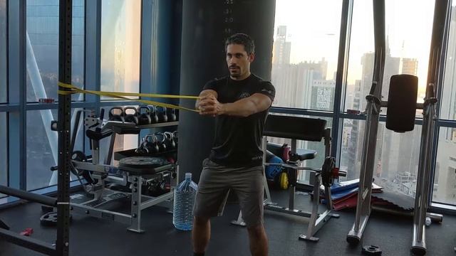 Band Anti Rotation Isometric Holds