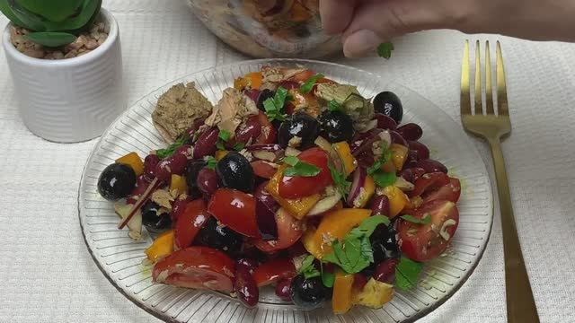 Вкуснейший САЛАТ на Праздничный Стол. Без Майонеза! РЕЦЕПТ этого Салата будут просить все гости!