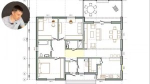 Обзор проекта дома, выполненного по каркасной технологии