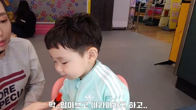 [육아브이로그/현실육아/가정보육] 현서했다, 대형키즈카페, 애플트리로라바운스 2탄, 3돌맞이