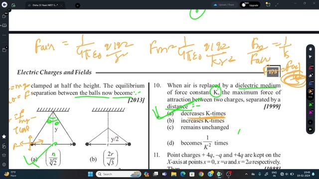 PYQS 2.0 || Electric charges and field || PHYSICS || Class-12th|| смотреть онлайн