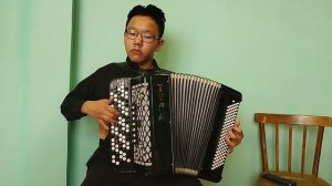 И. С. Бах. Двухголосная инвенция до минор. Исполняет Пономарёв Самсон