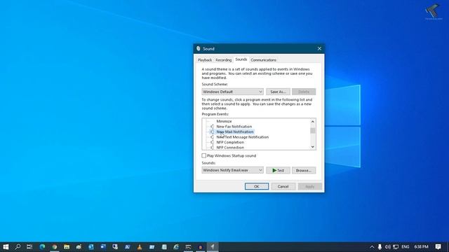 How to Change New Email Notification Sound in Windows 10
