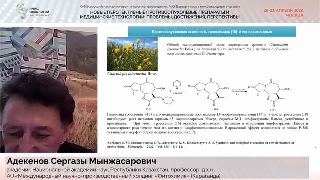 Растительные метаболиты – потенциальные источники новых противоопухолевых агентов_Адекенов С.М. смотреть онлайн