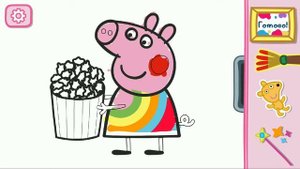 Рисуем со Свинкой Пеппой. PEPPA'S PAINTBOX PEPPA PIG KIDS APP GAME COLORING FUN.