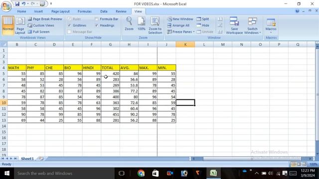 Ms-Excel View Tab in Hindi Part-01 ll #saqlainraza #viral #computer #trending #tricks #exceltips