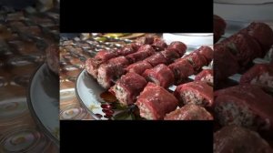 Мясные роллы на мангале! Намного вкуснее Шашлыка! Сочный вкус на углях!))