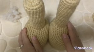 Как связать кошечку в стиле тильда. часть 2. (лапки ножки, лапки ручки, ушки).