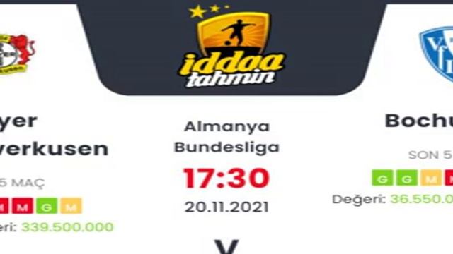 Bayer Leverkusen Bochum İddaa Tahminleri 20 Kasım 2021 #iddaa смотреть онлайн