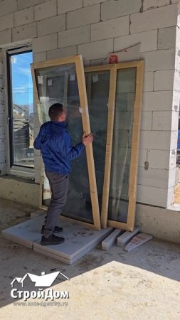 Привезли алюминиевые окна на один из объектов. Скоро монтаж.