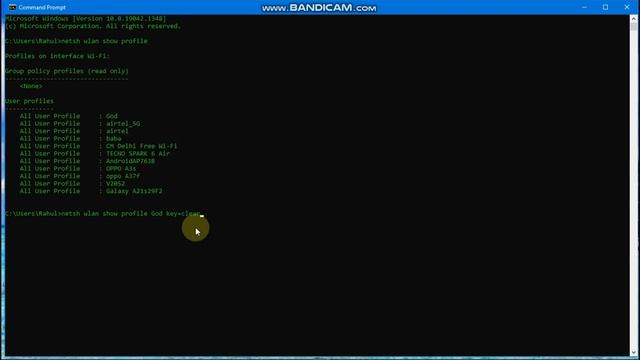 how to hack Wi-Fi password | Find all Wi-Fi passwords with only 1 command | Windows 7, 8, 8.1, 10