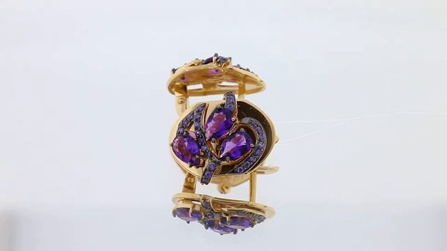 Золотые серьги арт. кл2454а-3ск смотреть онлайн