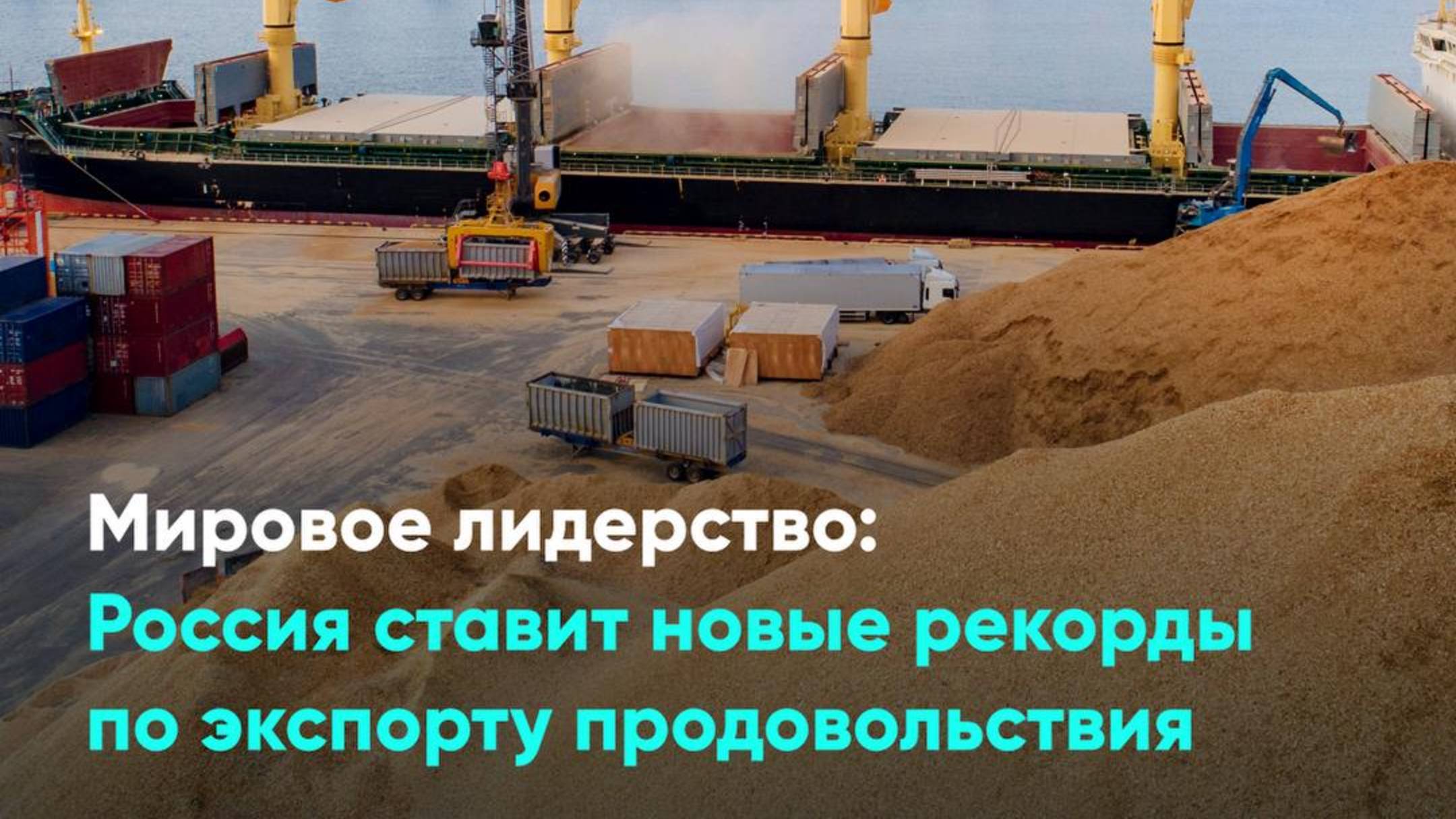 Мировое лидерство: Россия ставит новые рекорды по экспорту продовольствия