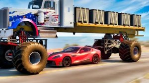 РАЗДОЛБАЛИ суперкары и аварии скоростных автомобилей#4 😱 BeamNG.Drive