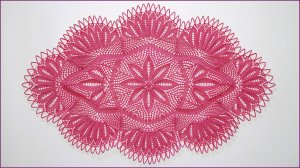 Овальная салфетка спицами - исправленная версия. Часть 3.