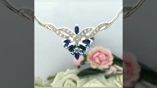 Колье с сапфирами I Натуральные камни смотреть онлайн
