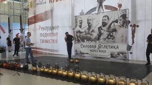 Иван Бериташвили. "Парный жим Шнайдера". Гири по 50 кг. "КУБОК КРАЕВСКОГО - 2018".