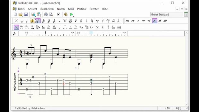 TablEdit Tutorial für Windows