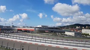 Старт Гран-При  России 2019.Вид с трибуны Т1.