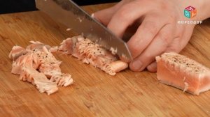 БУРРИТО с кетой. Простой и вкусный рецепт приготовления закуски с красной рыбой от шефа Сергея Лигая