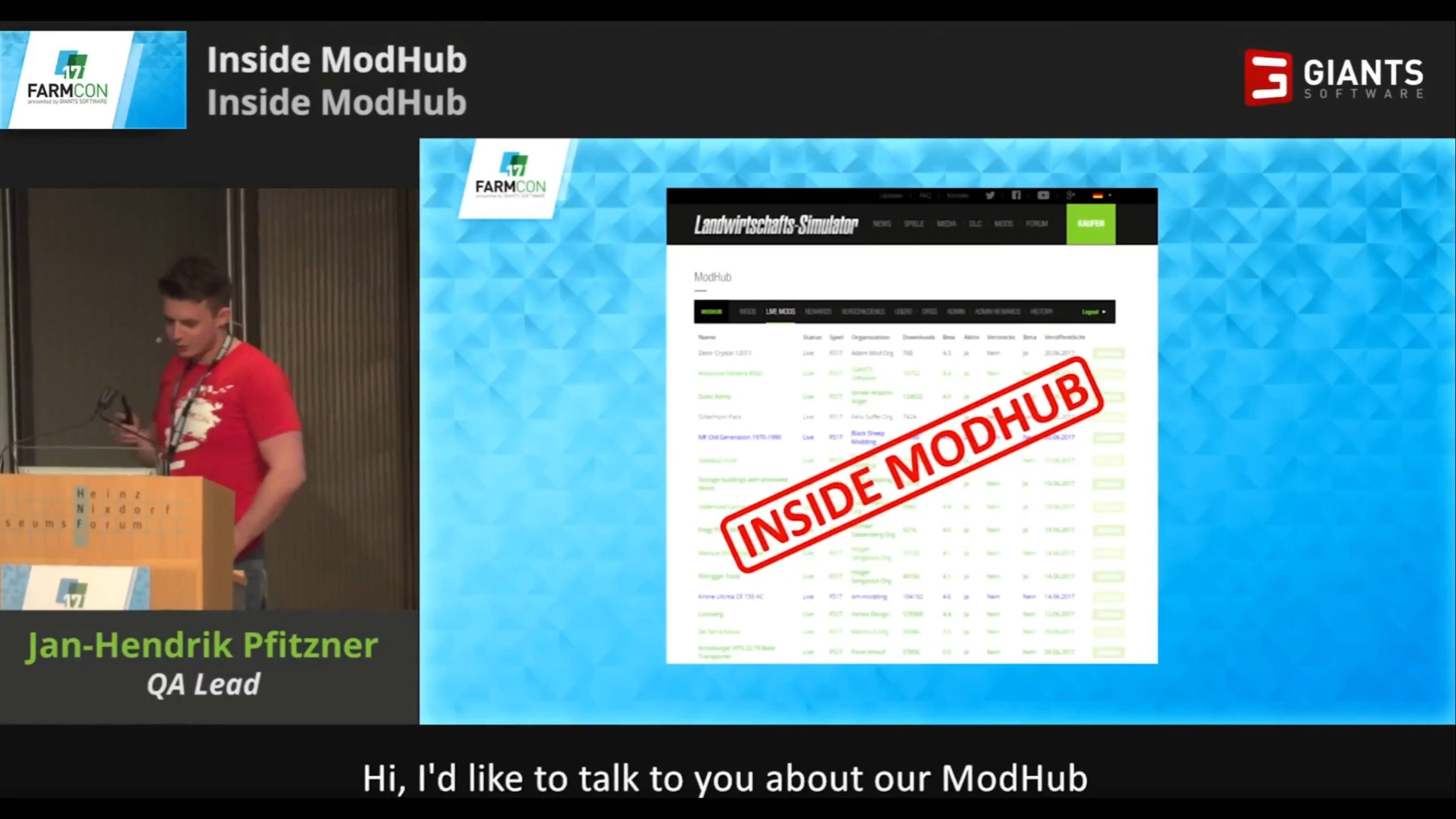 03.FarmCon 17 внутри Modhub - Ян-Хендрик Пфицнер