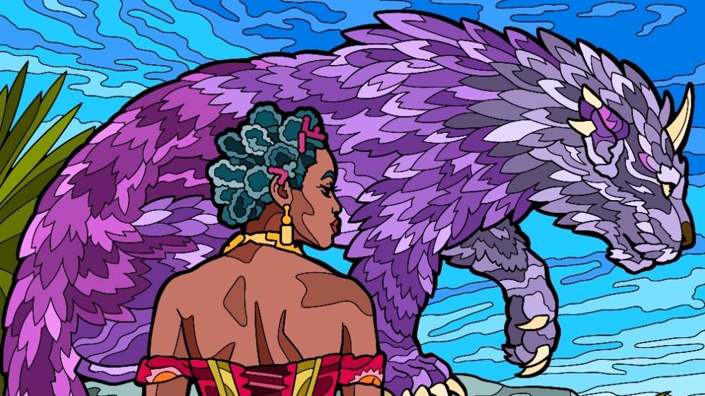 Девушка со зверем