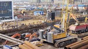 Установка второго пояса расстрелов на площадке ЗИЛ Бирюлёвской линии