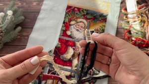 Вышивка крестом/“Candy Cane Santa Stocking” от Dimensions/ Нова Слобода/Anchor/Авторская схема .