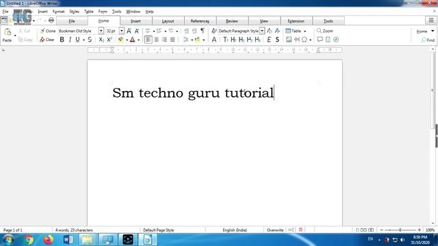 LibreOffice Writer Tutorial for CCC 2020 | Writer Document Tutorial Part 2 | Home Tab | In Hindi