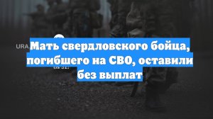 Мать свердловского бойца, погибшего на СВО, оставили без выплат