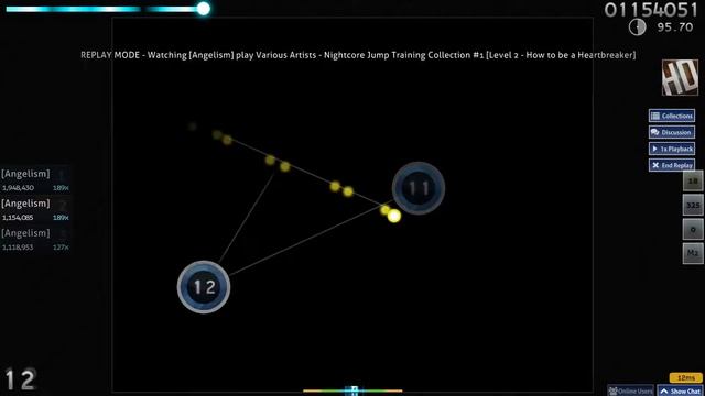 osu! jump training level 2 - How to be a Heartbreaker 6* 20 misses HD pass 94% acc смотреть онлайн