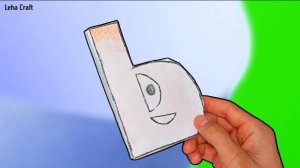 Оригами Русский Алфавит Лор буква Ь / Паперкрафт буквы Ь из бумаги / Поделки из бумаги 3Д