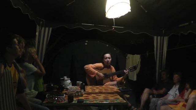 Александр Хегай и Сергей Шишкин - «квартирник» в бард-лагере «Барзовка» (16.07.2014) смотреть онлайн