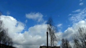 Небо в тылу холодного фронта над городом Вязники. 02.04.2025