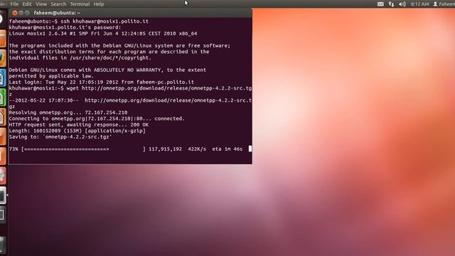 OMNeT++ without GUI - tictoc example