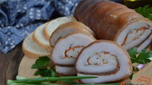 Рулет из сала