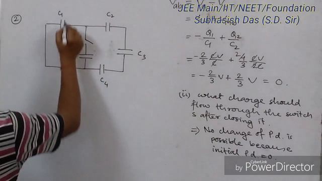 Capacitor (3), JEE Main/IIT level physics problems discussion by Subhasish Das(S.D. Sir) | IIT Zone