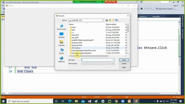 VB NET Dialog Box