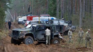 NYT: военные США в Литве погибли при попытке достать машину из болота