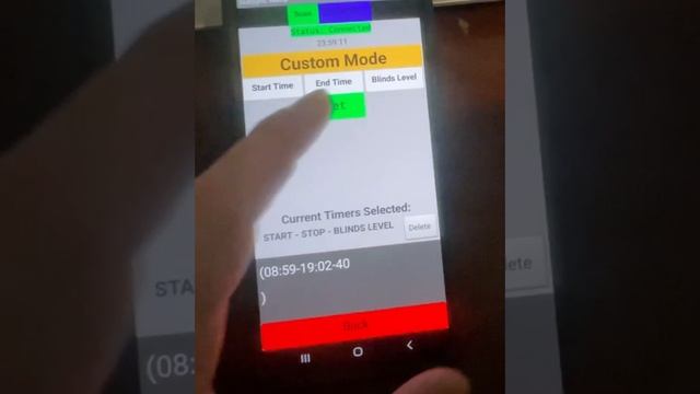 Automatic Blinds Phone App Testing of Custom Mode смотреть онлайн