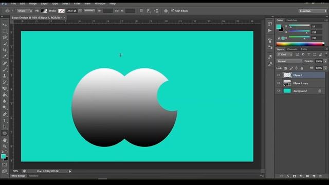 #LogoDesign PhotoShop Logo Design !! Create a Beautiful and Unique Style Logo Design