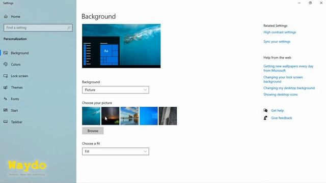 Change the Windows wallpaper | Change Windows background | Custom wallpaper for Windows